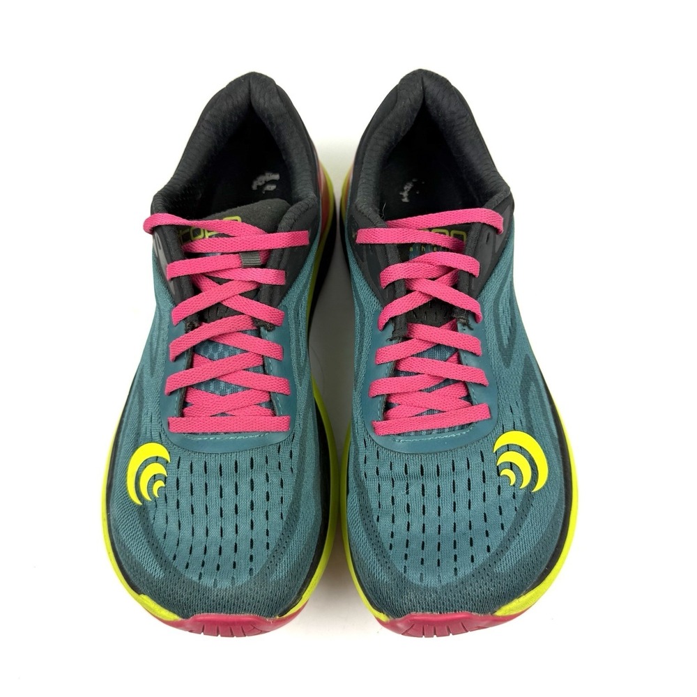 Topo Designs Ultrafly 3 Sneakers 8 Emerald Fuchsia Lace Up Running Shoes Womens